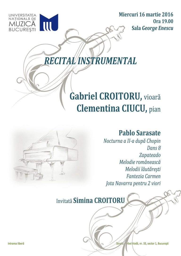 Recital Instrumental Florin Croitoru si Clementina Ciucu