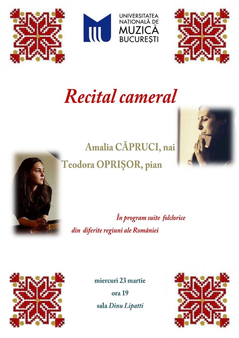 Recital cameral – Amelia Căpruci & Teodora Oprișor