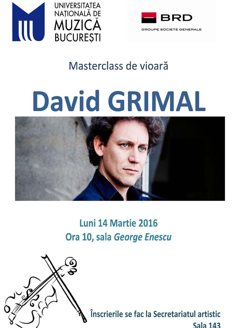 Masterclass de vioară – David Grimal