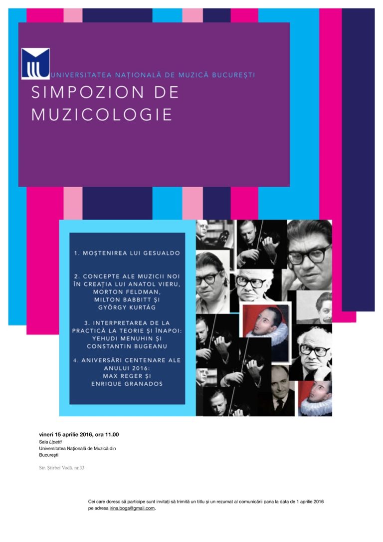 Festivalul CHEI: Simpozion de Muzicologie