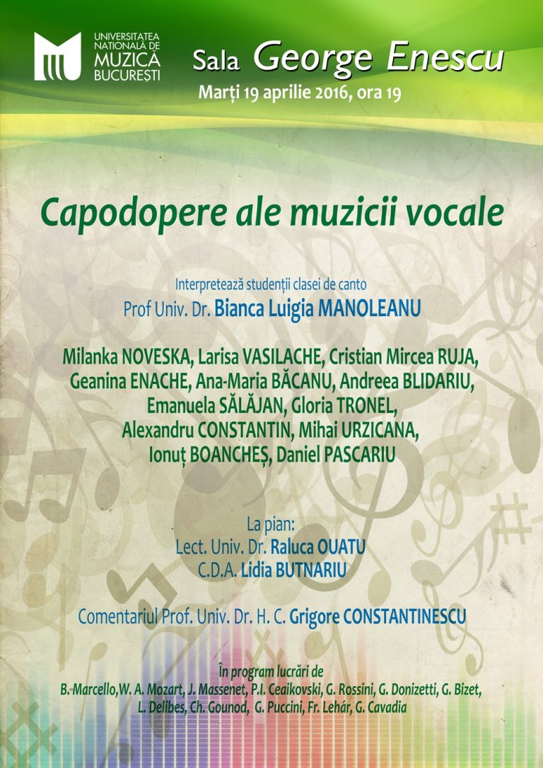 Capodopere ale muzicii vocale