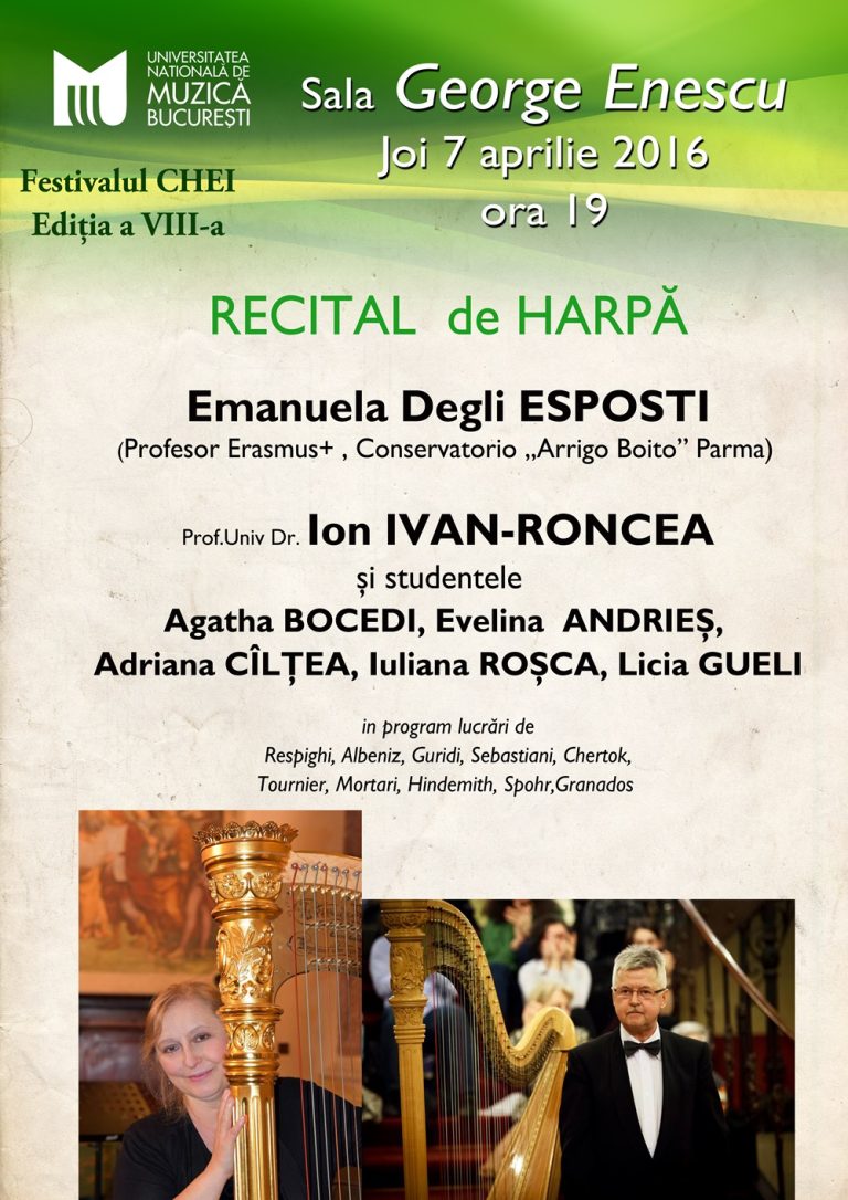 Festivalul CHEI: Recital de harpă