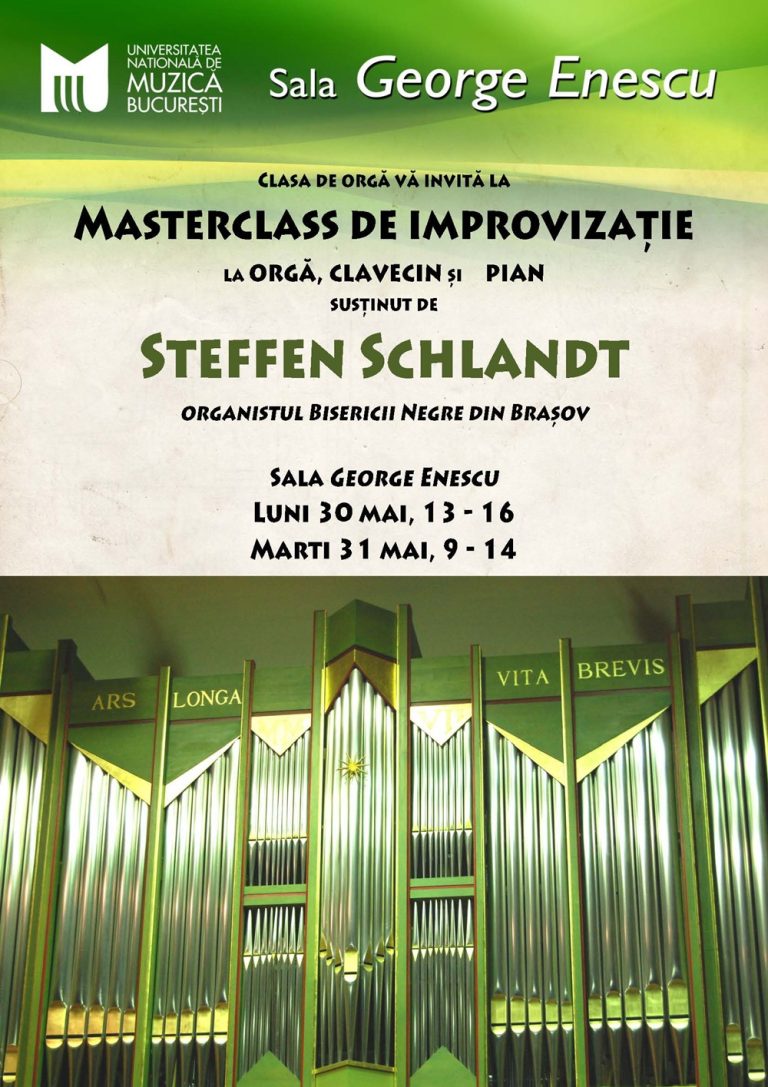 Masterclass de improvizatie la orga, clavecin si pian