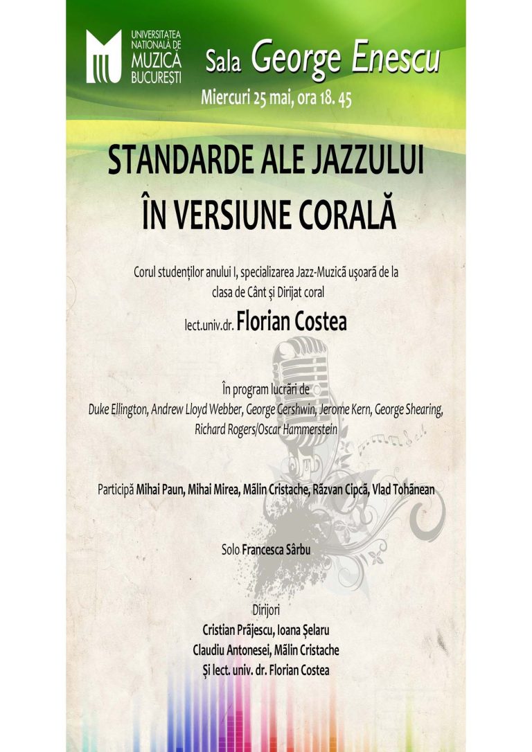 Standarde ale jazzului in versiune corala